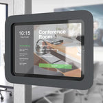 Heckler Side Mount ideal for mullions with recessed glass for secure tablet installation.