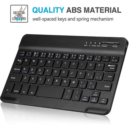 Bluetooth Keyboard with Leather Folio for iPad Mini 6th Gen