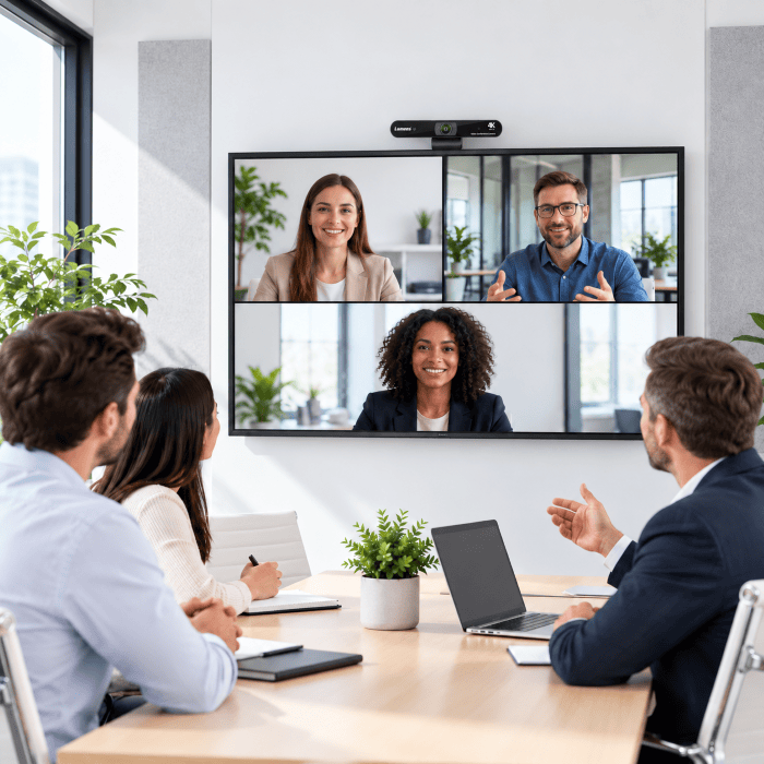 Lumens camera in a meeting room