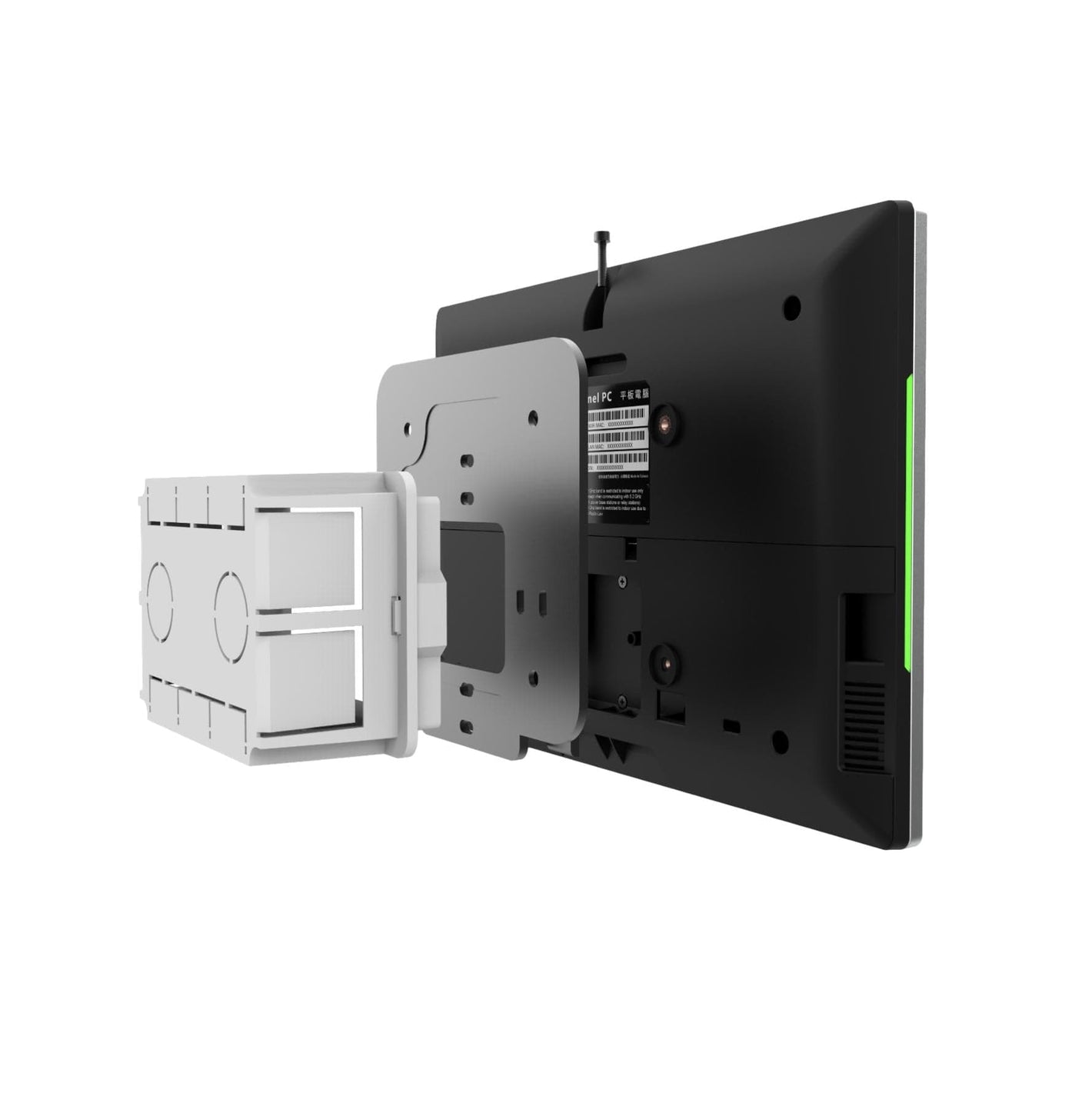 Simply secure the panel to walls or glass in any workspace with the Qbic Luminen Pros 75 x 75 VESA
