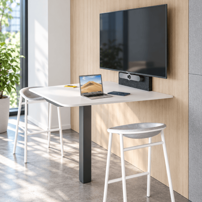 Modern office huddle station