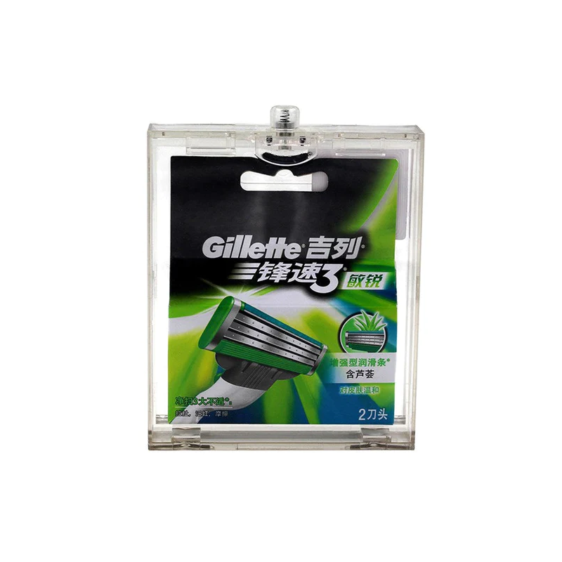 Safer Razor Blades with Hook & Push Button