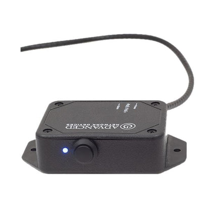 Smart IP Button by Advanced Network Devices, concealed under counter, ready for instant alert activation.