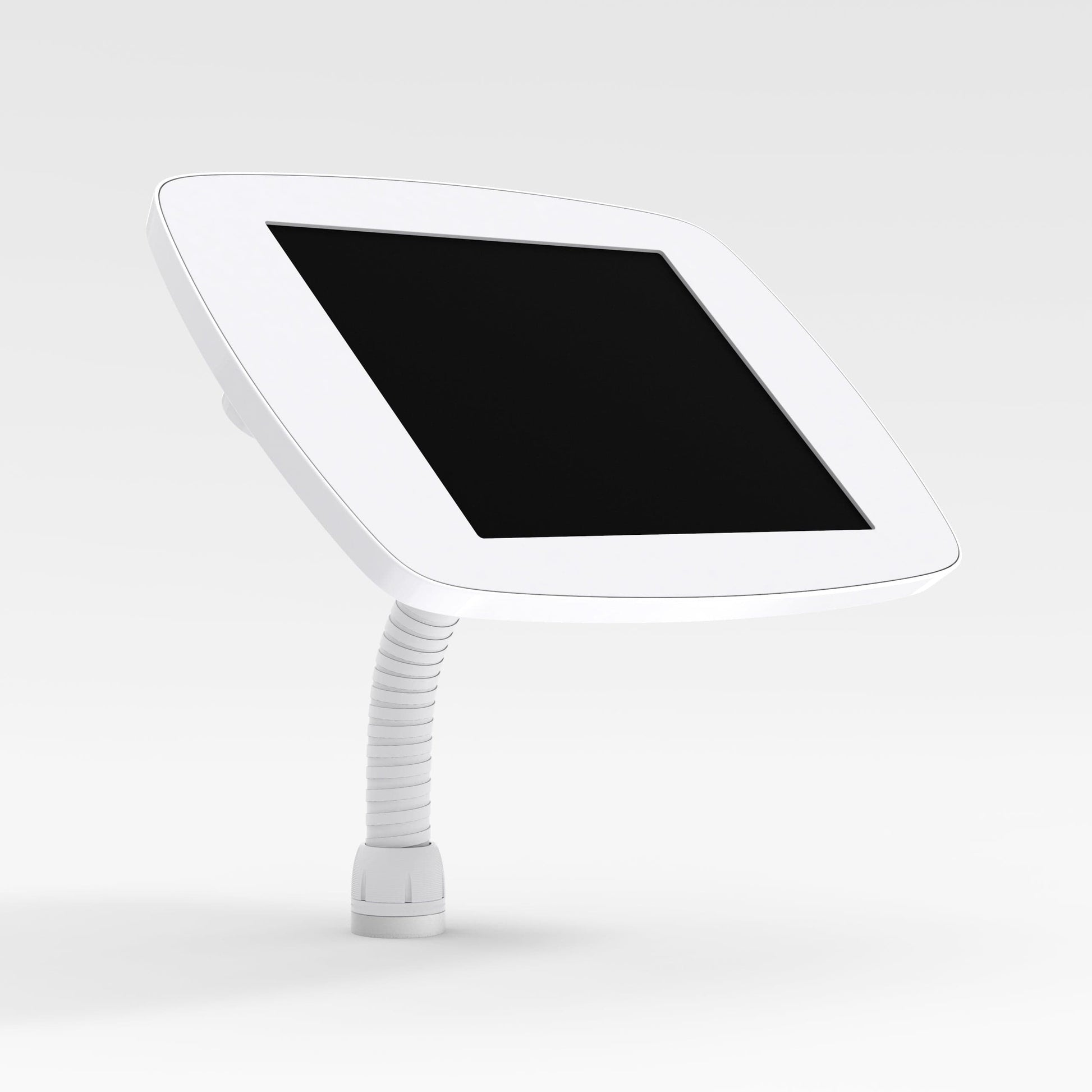 Bouncepad iPad Desk Mount iPad 10.2 7-9th Gen / White / Covered Home Button & Front Camera Bouncepad Flex - iPad