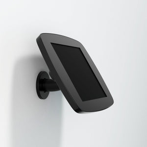Bouncepad iPad Wall Mount for iPad Air 10.9, black, with exposed buttons and camera.