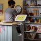 Freestanding tablet and receipt printer kiosk ideal for busy commercial environments