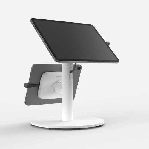 Bouncepad Universal Desk Mount White Core Counter Twin