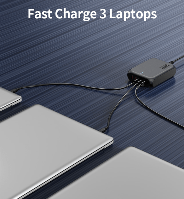 C-Link Tablet Enclosure 188W GaN Fast Charge MultiPort USB-C PD 3.1 Charger - 3x USB-C & 2x USB-A