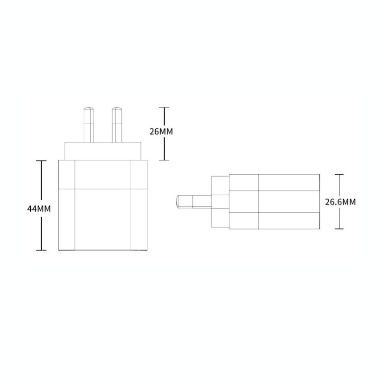 C-Link Tablet Enclosure 30W GaN Fast Charge Dual Port USB-C PD 3.0 Charger - USB-C & USB-A