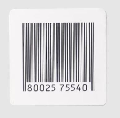 Checkpoint Soft Tag 410 RF White with Dummy Barcode Label (38mm x 40mm )