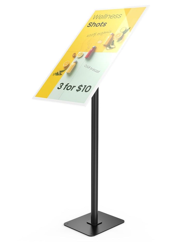 Compulocks Universal Floor Stand Black Swift Floor Stand for the Samsung E-Paper Smart Signage