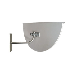 DuraVision Security Mirror 500 x 250mm Stainless Steel Outdoor Half Dome Mirror