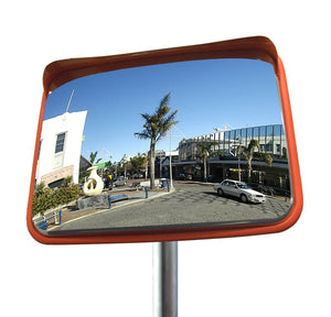 DuraVision Security Mirror Outdoor Rectangular Heavy Duty Stainless Steel Mirror