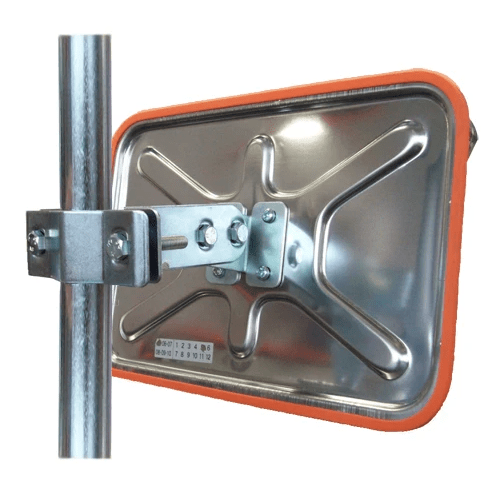 DuraVision Security Mirror Traffic Stainless Steel Deluxe Rectangle Mirror
