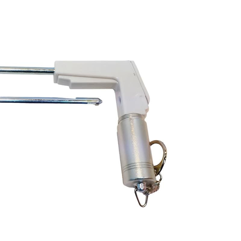 String Lock Gadget Display White Locking Display Hook - 230mm Retail Security