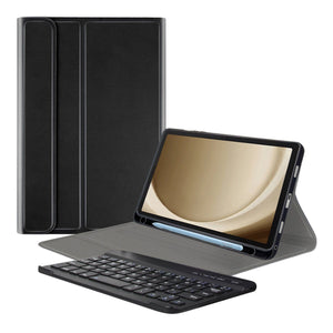 Generic - Grip Case Tablet Case Bluetooth Keyboard with Leather Folio for Galaxy Tab A9 8.7 (2023)