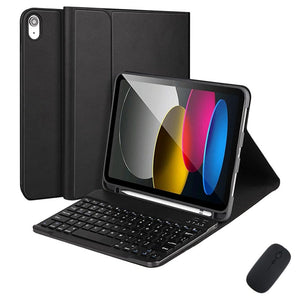 Generic - Grip Case Tablet Case Bluetooth Keyboard with Leather Folio for iPad Air 11" M2 & M3