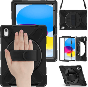 Generic - Grip Case Tablet Enclosure Shoulder and Hand Strap Case - iPad 11.0 11th Gen