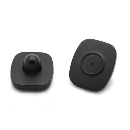 Mini square tag black 43x52mm for RF 8.2MHz retail security systems Checkpoint compatible