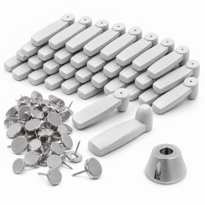 Generic Hard Tag Retail Grey Pencil Tag, Pin & Detacher Kit – 100 Pack