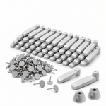 Generic Hard Tag Retail Grey Pencil Tag, Pin & Detacher Kit – 1000 Pack