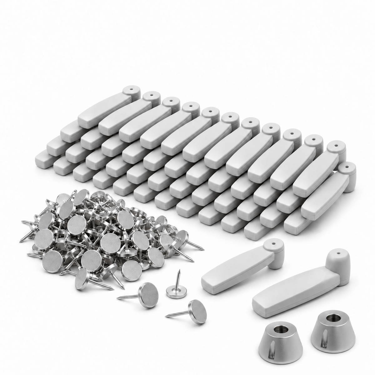 Generic Hard Tag Retail Grey Pencil Tag, Pin & Detacher Kit – 1000 Pack