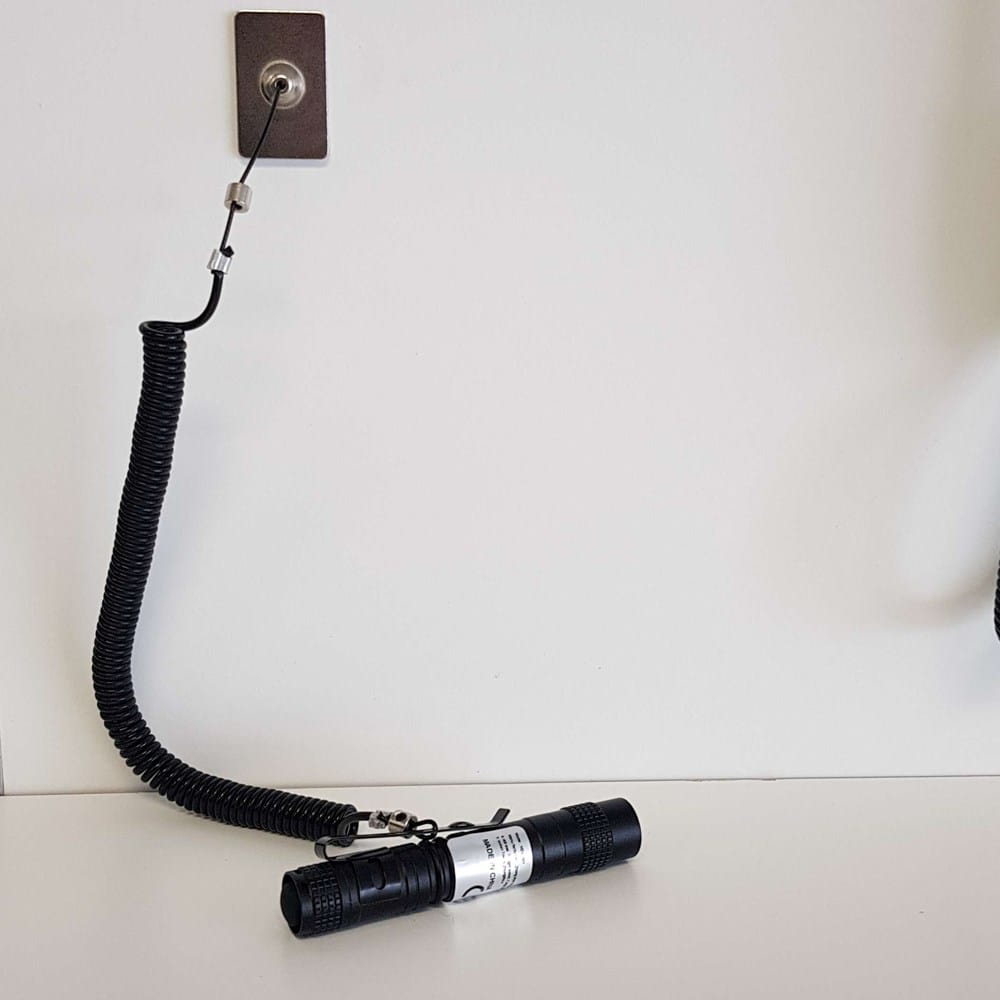 Generic Loss Prevention Ultraviolet Flashlight - UV Torch with Lanyard