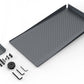Heckler Device Panel XL creating organised, lockable storage space for AV gear on mobile carts.