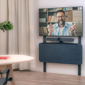 Heckler Credenza Black Grey Video Meeting Hub for Heckler AV Wall