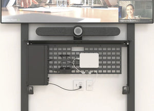 Heckler Credenza Black Grey Video Meeting Hub for Heckler AV Wall