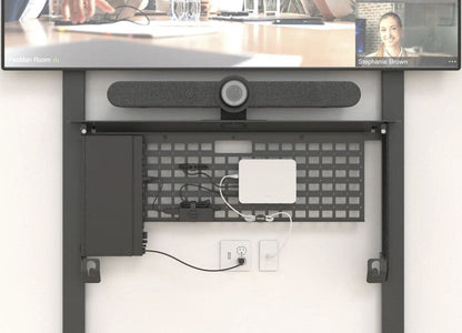 Heckler Credenza Black Grey Video Meeting Hub for Heckler AV Wall
