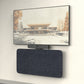 Heckler Credenza Neo in corporate conference room, featuring powder-coated aluminium chassis and customizable felt panel.