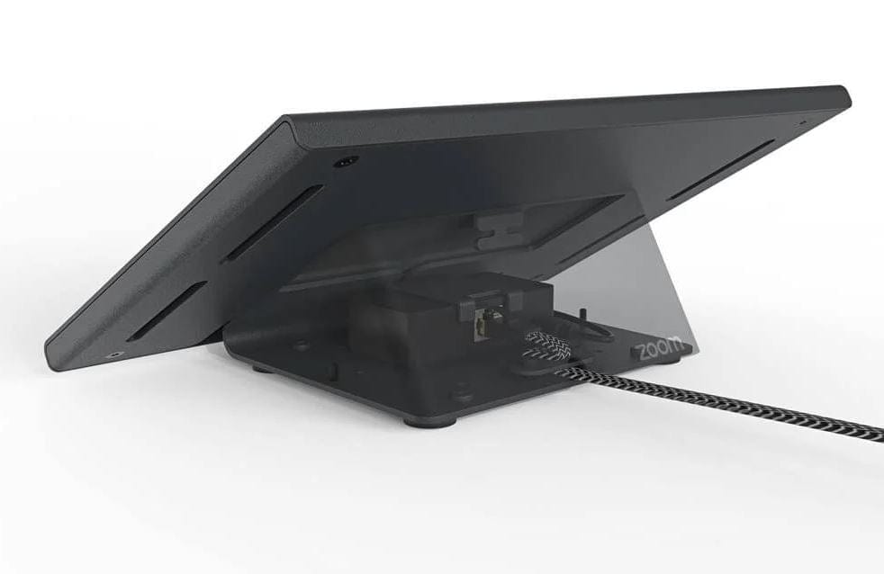 Heckler iPad Desk Mount Black Grey Zoom Room Console for iPad 9.7"