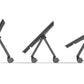 Heckler Confidence Stand enabling smooth movement and precise screen positioning for live events and training.