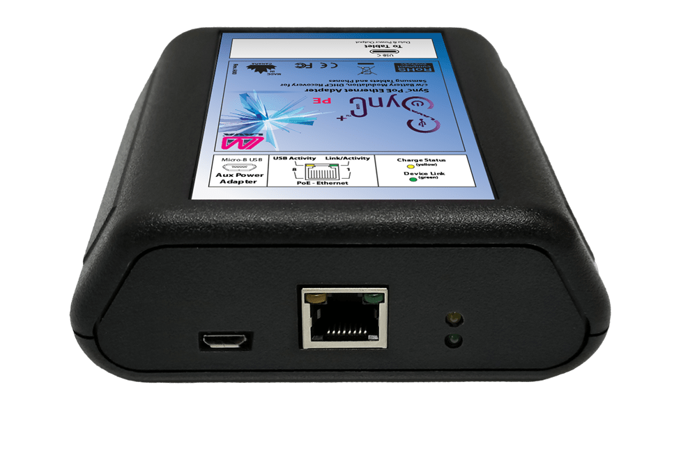 Lava Adapter Without Battery Modulation SimulCharge PoE, Ethernet Adapter for USB-C Devices