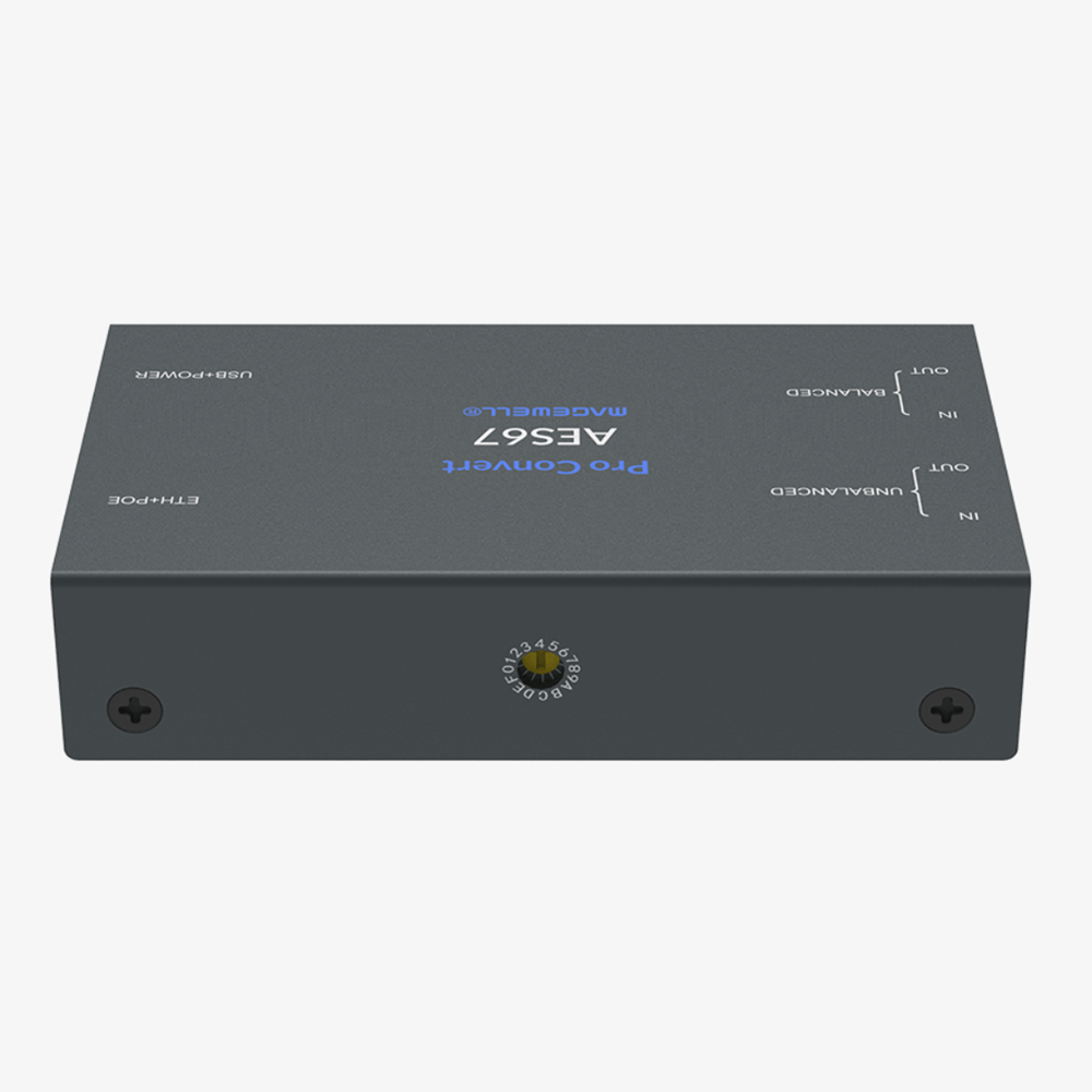 Magewell AV Hardware Pro Convert AES67 - Bi-Directional AES67 Audio Encoder/Decoder with Analog Stereo Input/Output