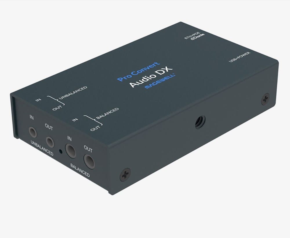 Magewell AV Hardware Pro Convert Audio DX - Bi-Directional Dante Audio Encoder/Decoder with Analog Stereo Input/Output