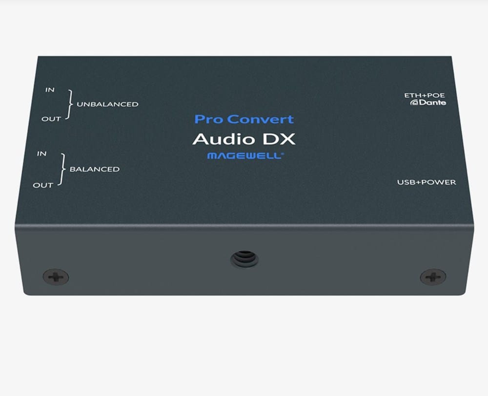 Magewell AV Hardware Pro Convert Audio DX - Bi-Directional Dante Audio Encoder/Decoder with Analog Stereo Input/Output