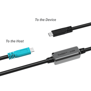 Newnex Cables & Power FireNEX-uLINK-10G USB C to C Multi-function Active Cable USB 3.1 Gen 2 10Gbps, DisplayPort 1.4, and 60W PD