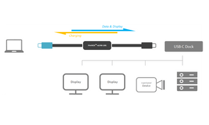 Newnex Cables & Power FireNEX-uLINK-10G USB C to C Multi-function Active Cable USB 3.1 Gen 2 10Gbps, DisplayPort 1.4, and 60W PD