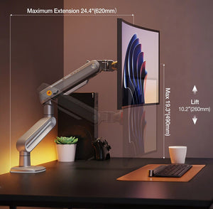  NB-S8 is a next-generation gas spring monitor arm 