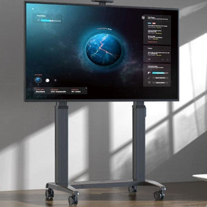 North Bayou electric lift TV cart for 65–120 inch screens