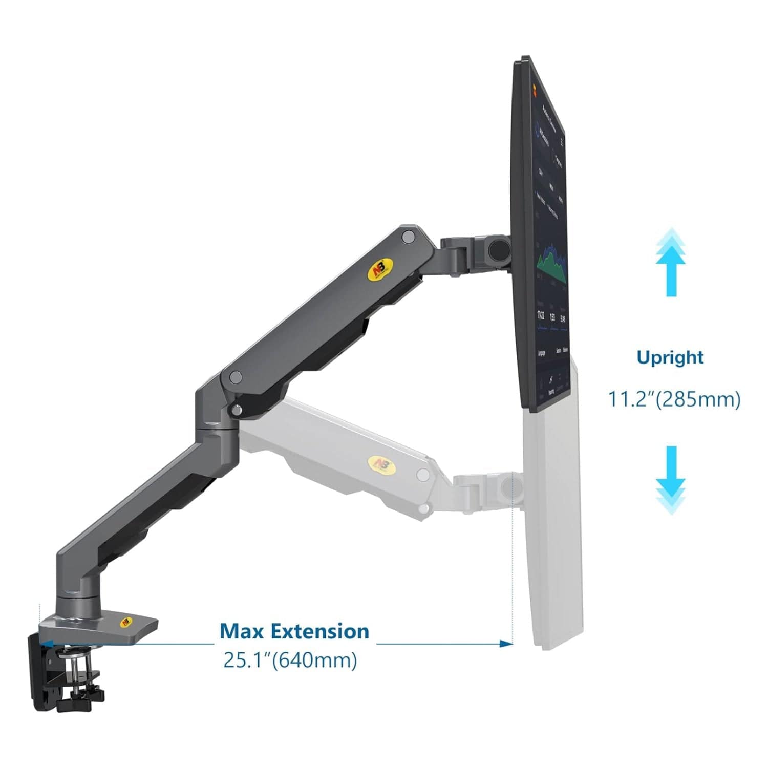 North Bayou Monitor Stand Gaming monitor Arm for 27"-45" Screens