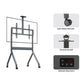 North Bayou electric lift TV cart for 75, 85 inch displays – height-adjustable rolling stand