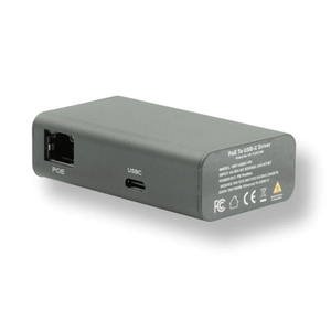 POE Texas AV Hardware Gigabit PoE++ (802.3bt) to USB-C Power + Data Delivery with 65 Watt Output with USB-C cable - USB-C compatible with Laptops, iPad Pro 12.9", Surface Go, Galaxy Tab