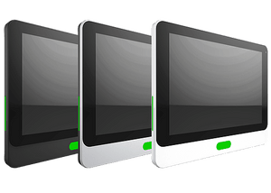 Durable and compact Qbic TD-1050 touch panel ideal for digital signage and meeting room control