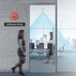 Bright, colour-coded LED light to prevent meeting interruptions