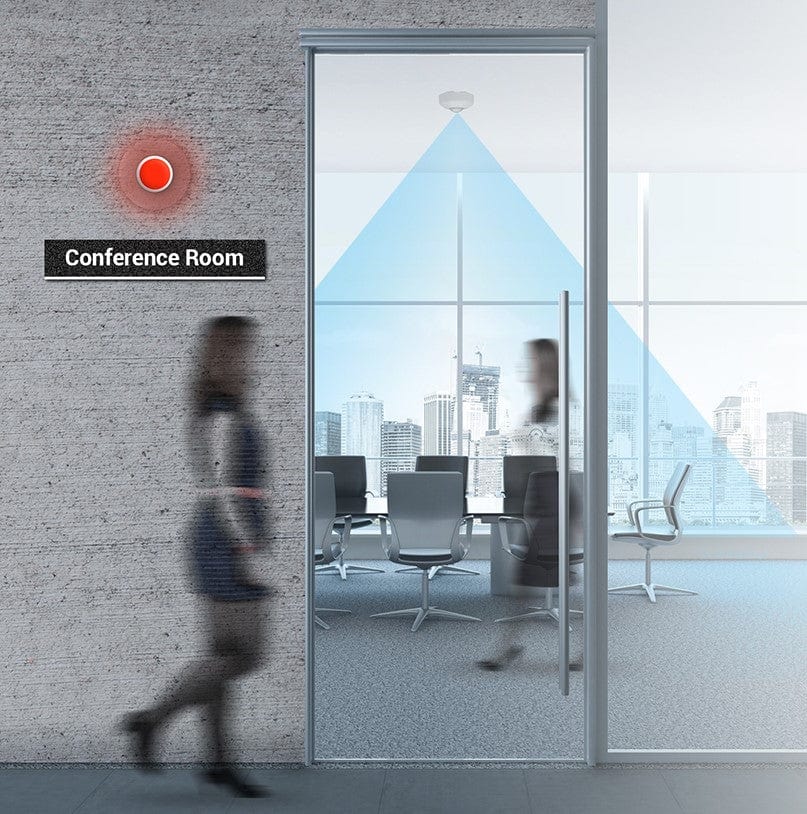 Qbic Panel PC Smart Meeting Room Lamp, RJ45 connection, remotely controlled, single power supply