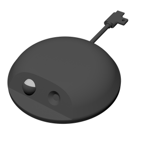 Qbic seat sensor with PIR motion and thermal detection for smart meeting rooms.