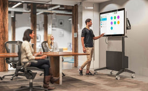 Supports up to 80 kg, ensuring secure handling of your display during work or presentations.
